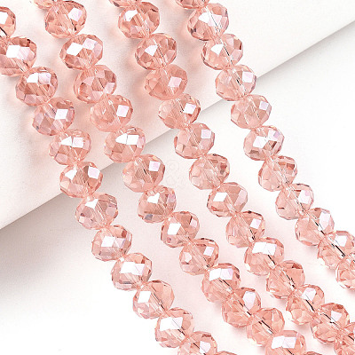 Electroplate Glass Beads Strands EGLA-A034-T2mm-A34-1