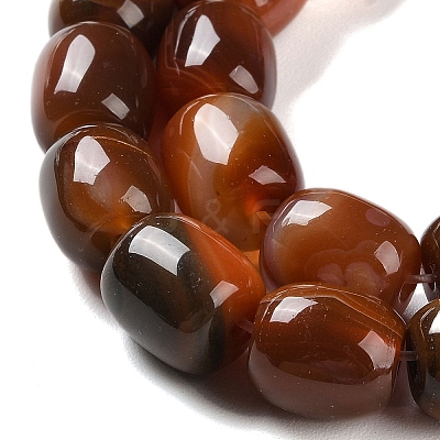 Natural Red Agate Beads Strands G-NH0019-B02-02-1