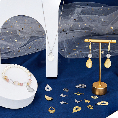 48Pcs 12 Style Rack Plating Brass Pendants KK-FH0006-68-1