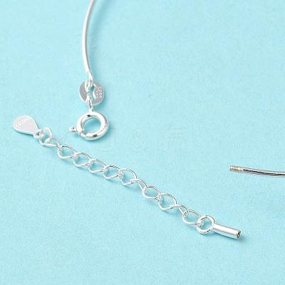925 Sterling Silver Bangles LS-BJEW-G681-01B-S-1