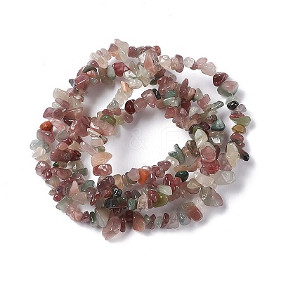 Natural Agate Chip Beads Strands X-G-G905-04-1