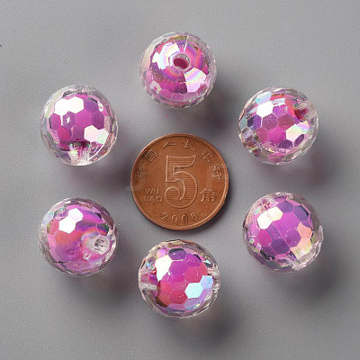Transparent Acrylic Beads TACR-S152-14B-A13-1