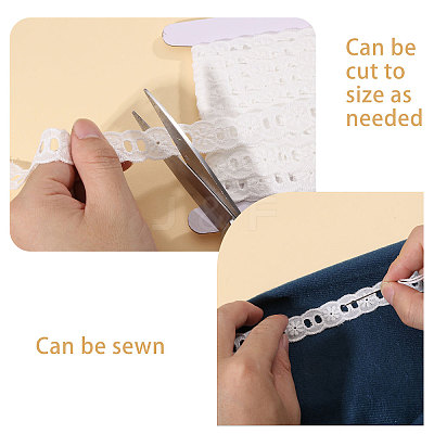 Flower Pattern Cotton Embroidery Lace Ribbon OCOR-CA0001-38A-1
