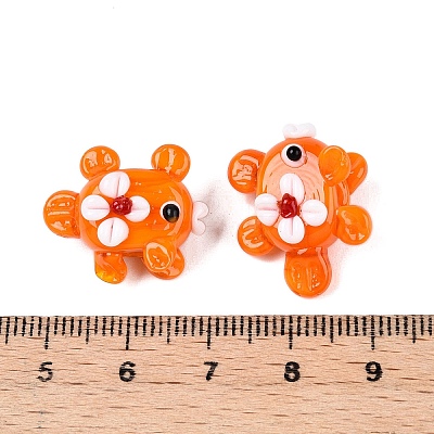 Handmade Lampwork Bumpy Beads Strands LAMP-T021-25A-1