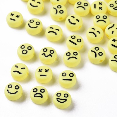 Opaque Mixed Color Acrylic Beads MACR-N008-42-C-1