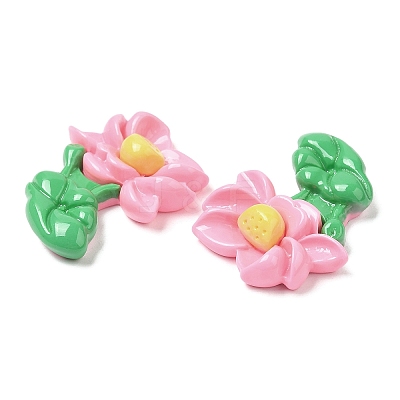 Opaque Resin Cabochons RESI-G072-04F-1