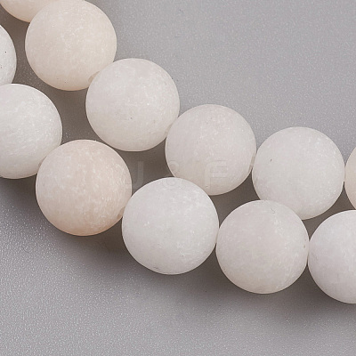 Natural Pink Aventurine Beads Strands X-G-Q462-8mm-13-1