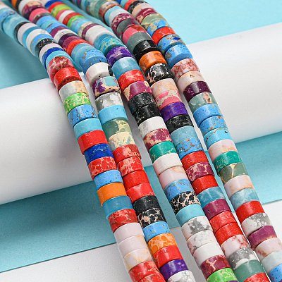 Synthetic Imperial Jasper Dyed Beads Strands G-D077-D01-01A-1