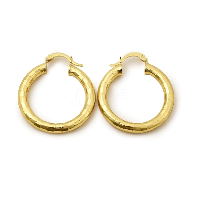 Brass Hoop Earring EJEW-P265-01G-1