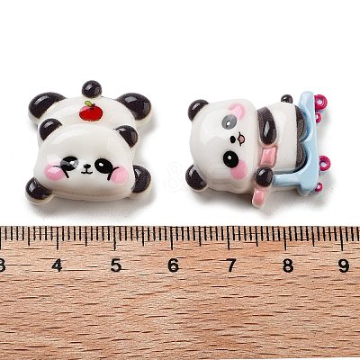 Opaque Resin Animal Decoden Cabochons RESI-B027-03-1