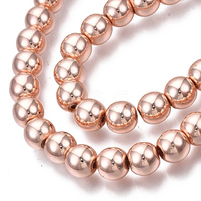 Electroplate Non-magnetic Synthetic Hematite Bead Strands X-G-Q466-8mm-03-1