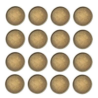 Iron Plain Edge Bezel Cups MAK-Q011-25AB-25mm-1