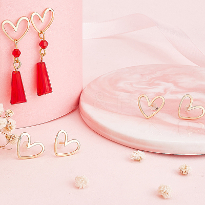 16Pcs Brass Stud Earrings Findings KK-BC0009-36-1