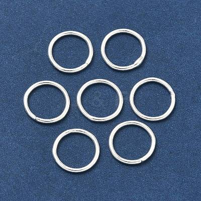 Eco-Friendly Brass Round Rings KK-M165-10mm-02S-RS-1