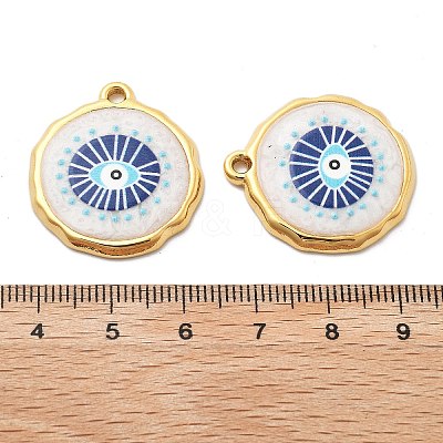 IP Plating(IP) 304 Stainless Steel Enamel Pendants STAS-A103-01G-02-1