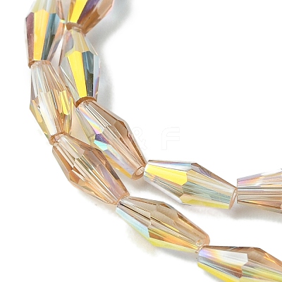 Transparent Electroplate Glass Beads X1-GLAA-K064-05A-AB04-1