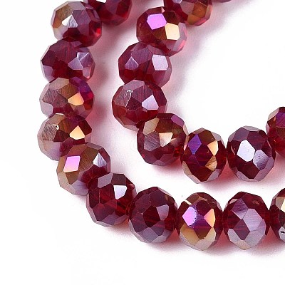 Electroplate Glass Bead Strands LS-EGLA-J047-6x4mm-AB07-1