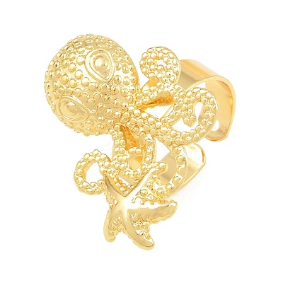 Ocean Brass Cuff Open Rings KK-CBA5A76-04G-01-1