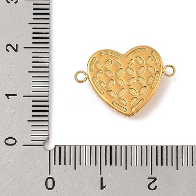 Ion Plating(IP) 304 Stainless Steel Micro Pave Clear Cubic Zirconia Connector Charms STAS-S131-16G-1