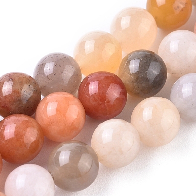 Natural Golden Silk Jade Beads Strands G-L538-034-8mm-1
