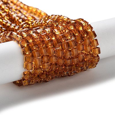 Glass Bead Strands GLAA-R041-4x4mm-12-1