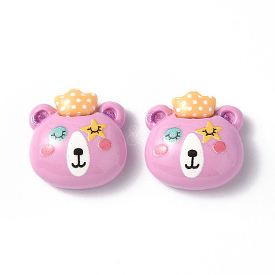 Opaque Resin Cabochons CRES-P023-02C-1