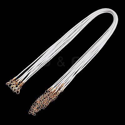 Waxed Cotton Cord Necklace Making MAK-YWC0001-01KC-02-1