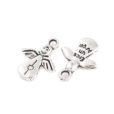 Tibetan Style Alloy Pendants X-TIBEP-S299-37AS-RS-1