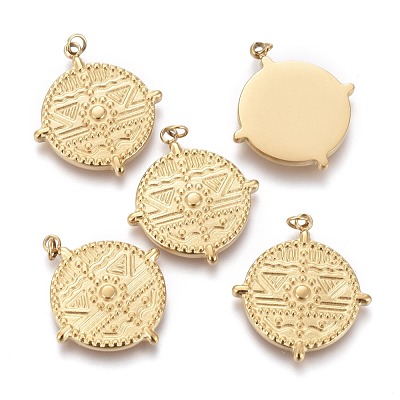 Ion Plating(IP) 316 Surgical Stainless Steel Pendants X-STAS-F256-001G-1