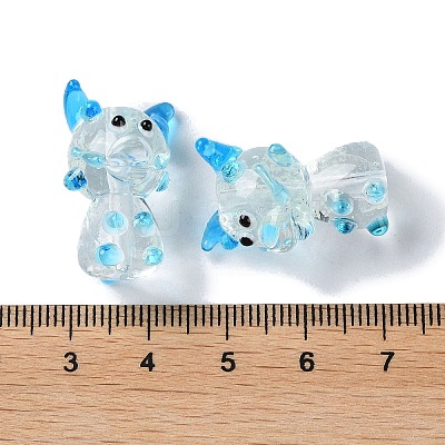Luminous Handmade Lampwork Beads Strands LAMP-Z007-03G-1
