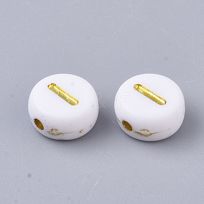 Plating Acrylic Beads X-PACR-R242-01I-1