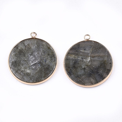 Natural Labradorite Pendants G-T112-24H-1
