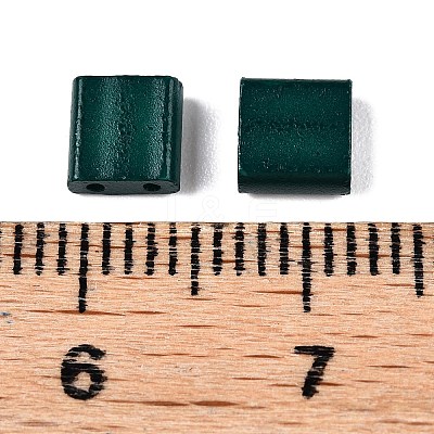 2-Hole Baking Paint Glass Seed Beads SEED-S023-17C-35-1