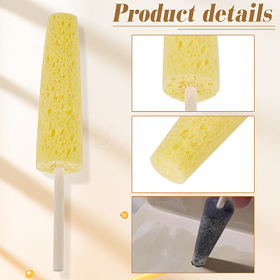 6Pcs 2 Colors Sponge Clay Sculpture Tool AJEW-BC0009-07B-1