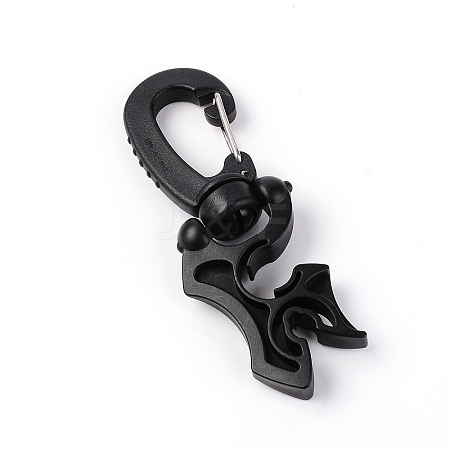 Nylon Scuba Diving Double Hose Holder with Clip TOOL-WH0132-59A-1