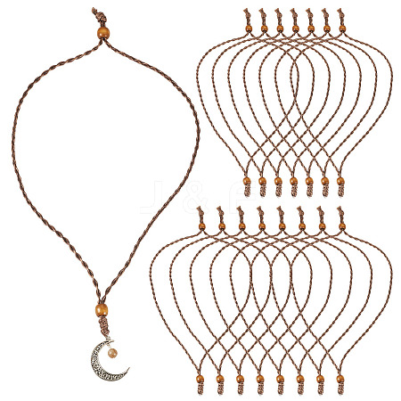 Adjustable Waxed Polyester Cord Necklace Making NJEW-TAC0028-1