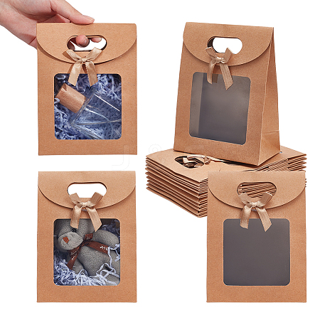 Blank Kraft Paper Bags ABAG-WH0032-18-1