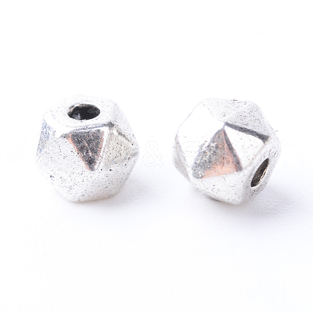 Tibetan Style Alloy Spacer Beads TIBE-Q063-82AS-RS-1