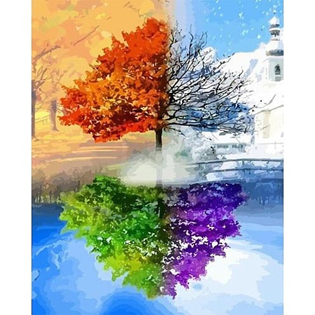 Tree Pattern DIY Diamond Painting Kit PW-WG50548-02-1