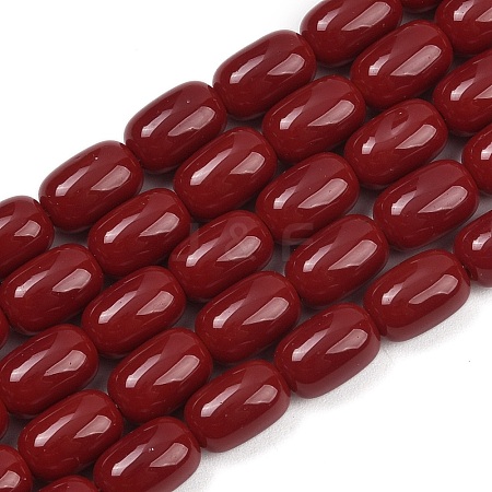 Opaque Glass Beads Strands X-GLAA-Z015-02G-1