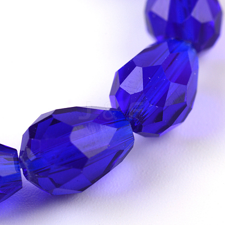 Transparent Glass Bead Strands LS-GLAA-R024-6x8mm-01-1