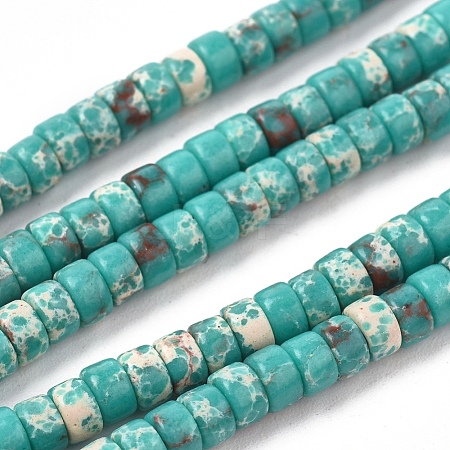 Synthetic Imperial Jasper Beads Strands G-F631-A24-02-1