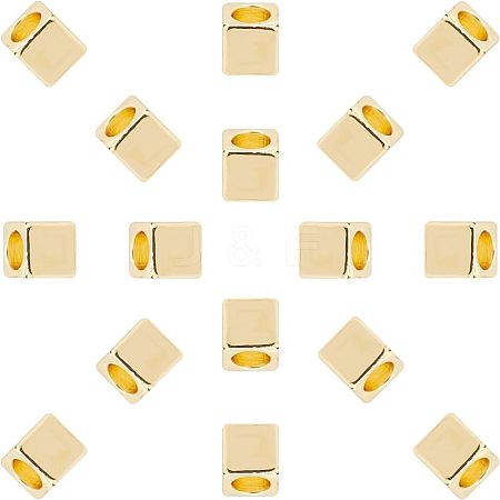 Brass Spacer Beads KK-FH0001-76G-1