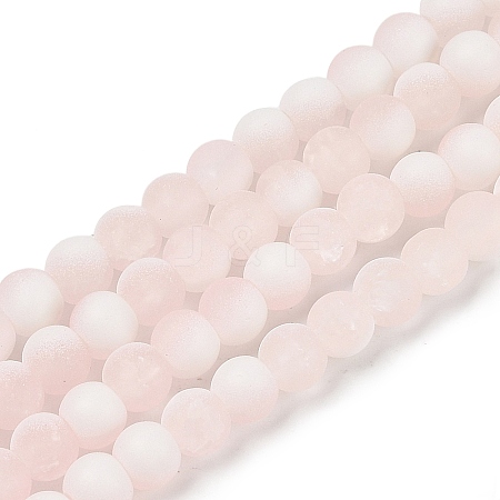 Frosted Crackle Glass Beads X1-GLAA-U001-8mm-M12-1