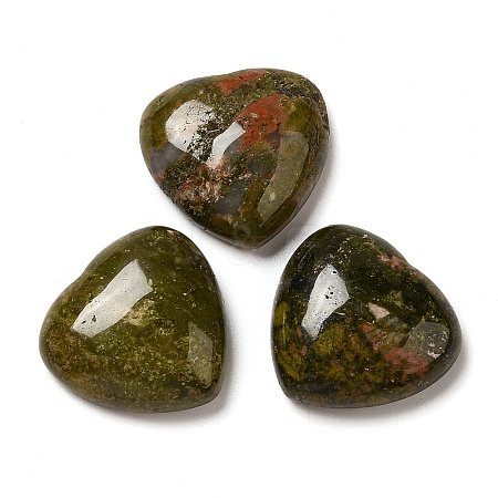 Natural Unakite Cabochons G-F776-02A-06-1