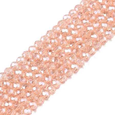 Electroplate Glass Beads Strands EGLA-A044-T1mm-A21-1