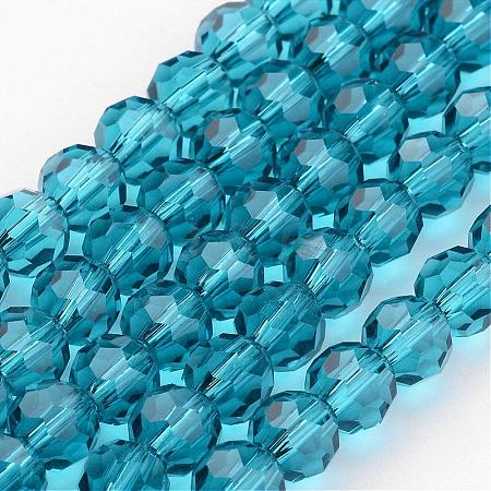 Transparent Glass Bead Strands GLAA-G013-8mm-51-1