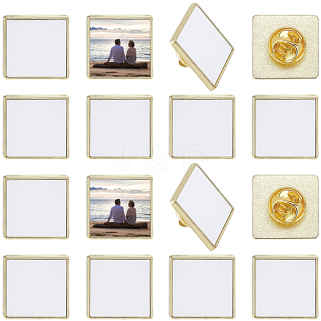 20 Boxs Sublimation Blank Brooch Pins FIND-SP0004-09B-1