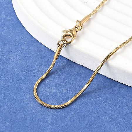 304 Stainless Steel Snake Chain Necklaces NJEW-A288D-1.2A-G-1