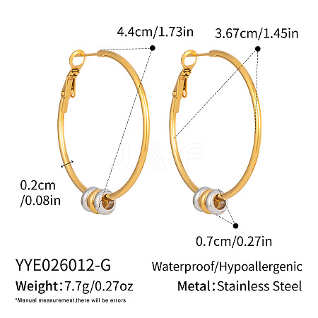 304 Stainless Steel Big Hoop Earrings for Women WG1DFA7-01-1